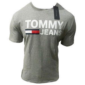 NWT TOMMY HILFIGER AUTHENTIC MEN'S LIGHT GRAY CREW NECK SHORT SLEEVE T-SHIRT
